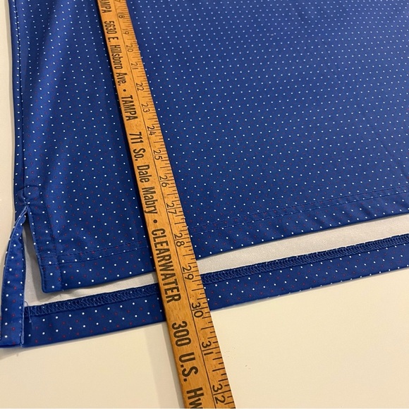 Men’s Fennec Red White Blue Golf Performance Polo Shirt USA Insignia Size Large - Picture 10 of 10